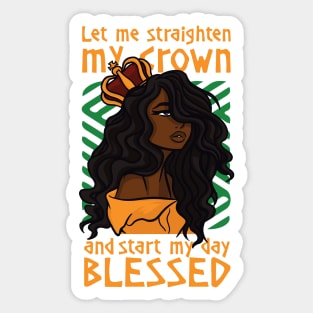 Melanin Queen Sticker